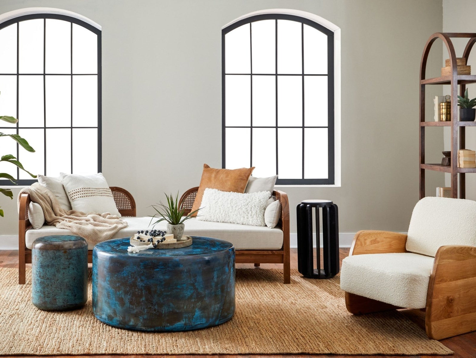 Colorful Coffee Tables - Go for a Blue or Green Coffee Table! - Marble Lotus