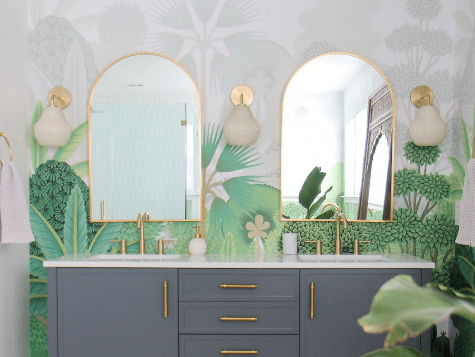 Elevate Your Powder Room: Wallpapers Transform Bathrooms into Sanctuaries - Marble Lotus