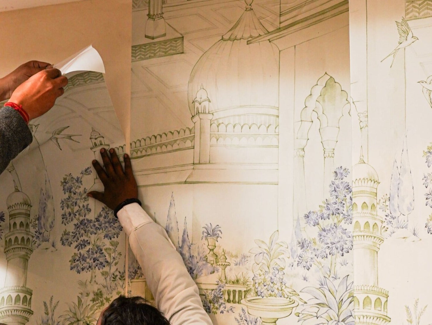 How to Remove Wallpaper (Peel & Stick and Paste the Wall) - Marble Lotus