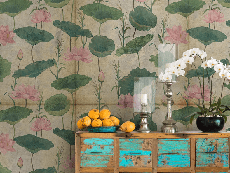 The Symbolism of Lotus Wallpaper: Bringing Serenity and Purity to Your Space - Marble Lotus