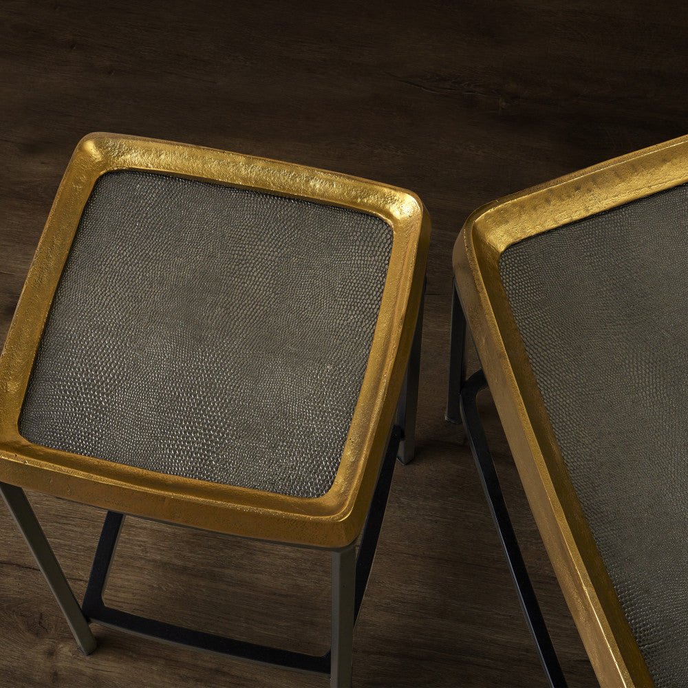 Brass Accents Indian Inspired Mirrors, Lighting and Tables - Marble Lotus