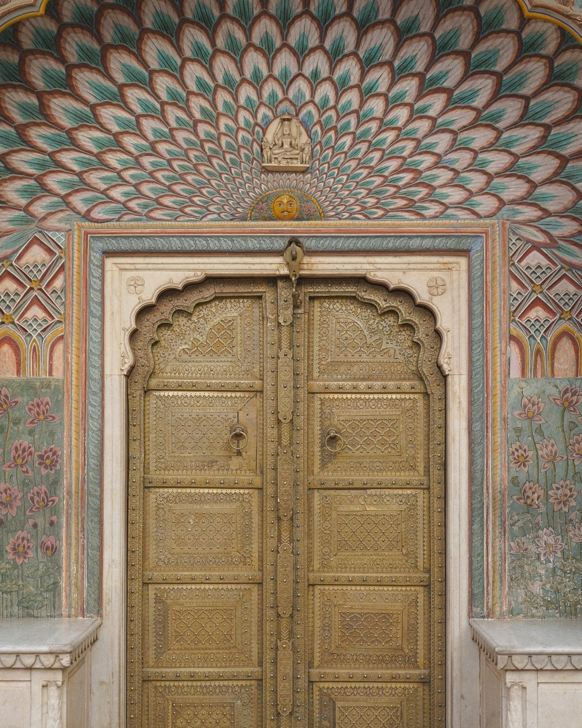 Jaipur City Palace Photography Prints - Marble Lotus