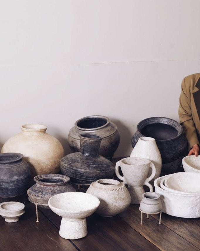 Vases, Jars & Bowls - Marble Lotus