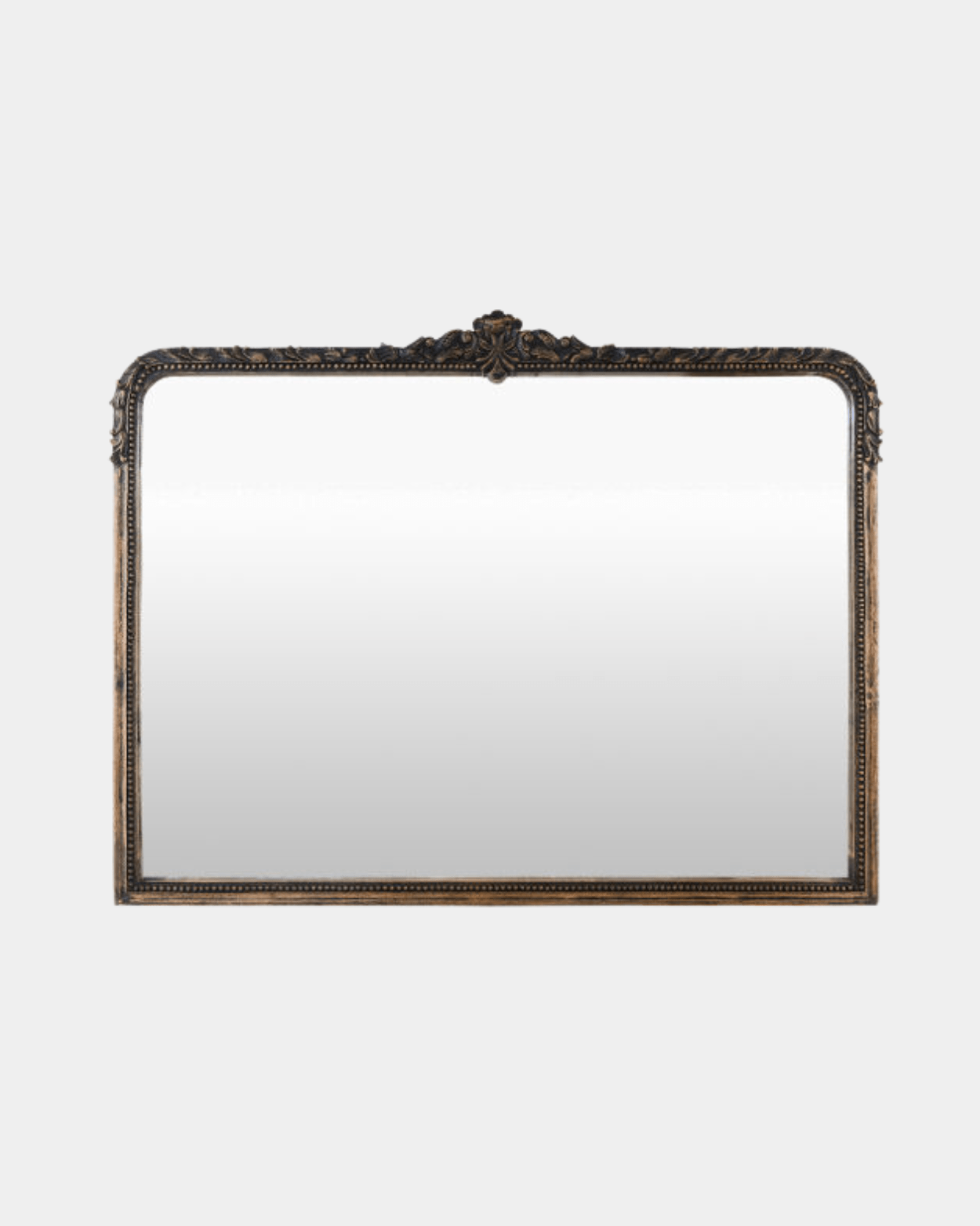 Aaliyah Black Mantel Mirror - Marble Lotus - Aaliyah Black Mantel Mirror (image1)
