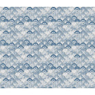 Abstract Indian Batik Print Wallpaper for Walls, Blue - Marble Lotus - Abstract Batik Print Wallpaper, Customised for Walls