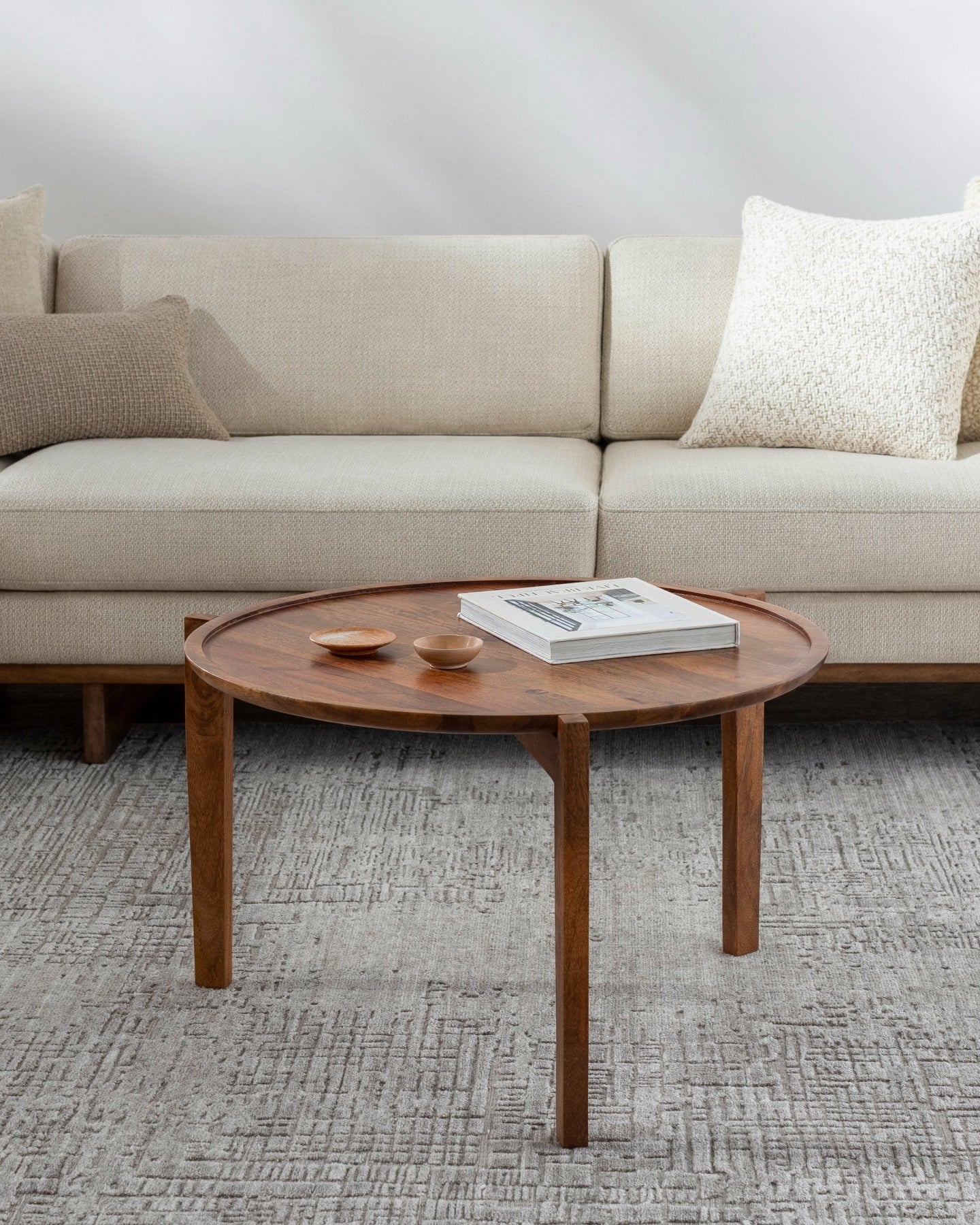 Abuja Solid Brown Coffee Table - Marble Lotus - Shop the Best Abuja Solid Brown Coffee Table