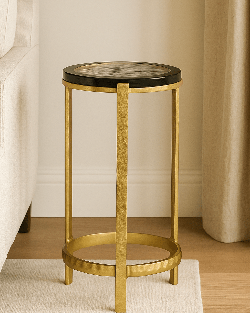 Acea Gold Drinks Table - Marble Lotus - Acea Gold Drinks Table