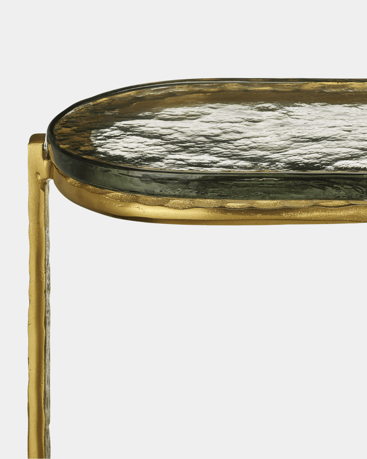 Acea Gold Side Table - Marble Lotus - Acea Gold Side Table | Black Round End Table | Black Side Tables