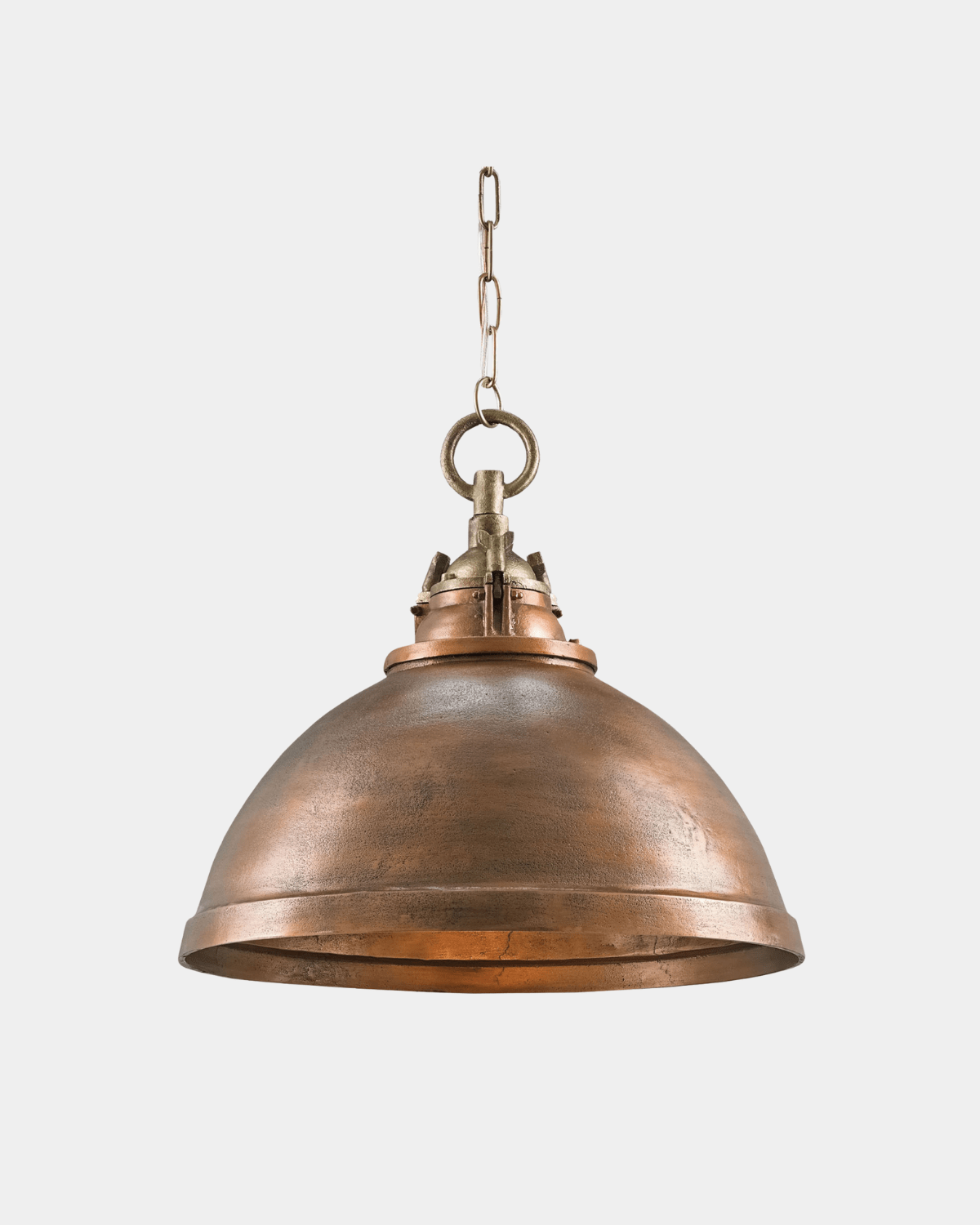 Admiral Brass Pendant - Marble Lotus - Classic Admiral Brass Pendant