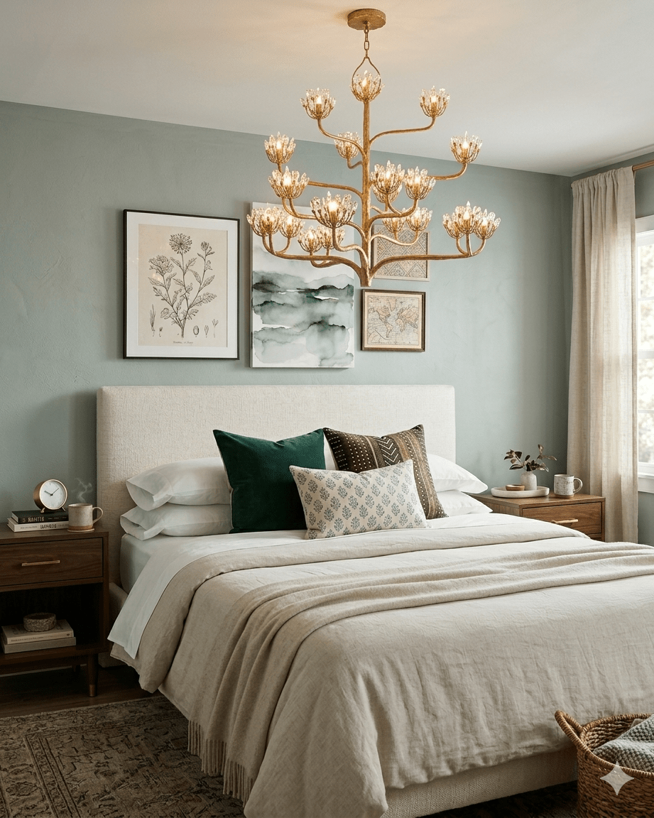 Agave Americana Gold Chandelier - Marble Lotus - Agave Americana Gold Chandelier