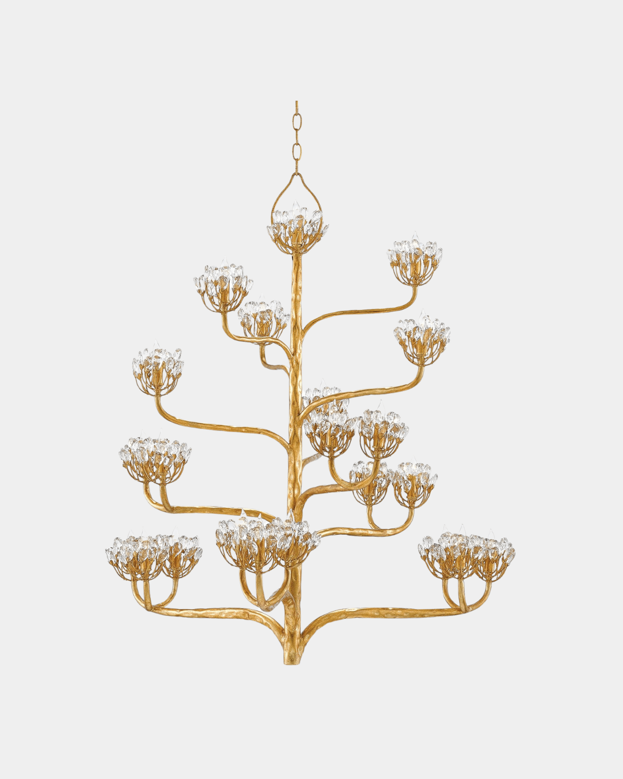 Agave Americana Gold Chandelier - Marble Lotus - Agave Americana Gold Chandelier