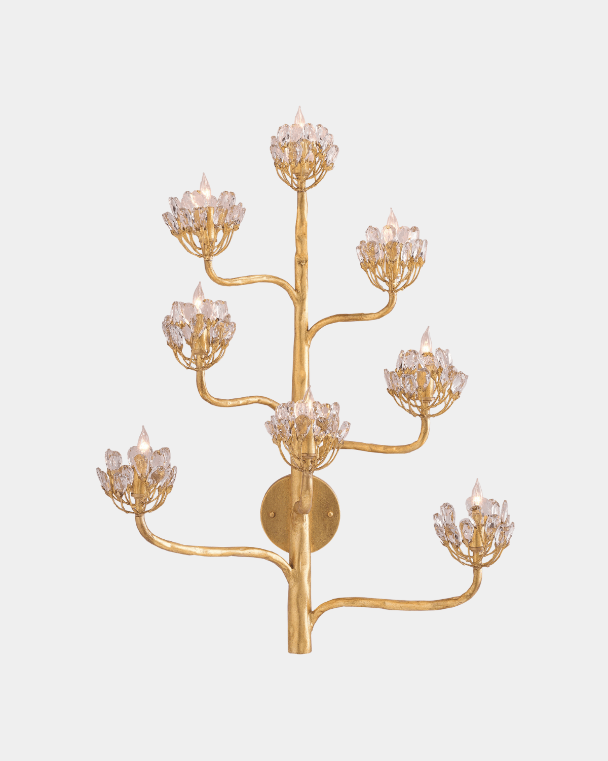 Agave Americana Gold Wall Sconce - Marble Lotus - Agave Americana Gold Wall Sconce