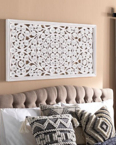 Ajmer Dimensional Wall Accent - Marble Lotus - Ajmer Dimensional Wall Accent (image2)