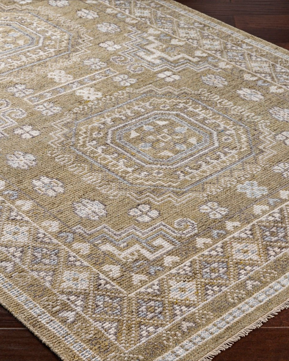 Almeria Beige Handmade Rug - Marble Lotus - Almeria Beige Handmade Rug