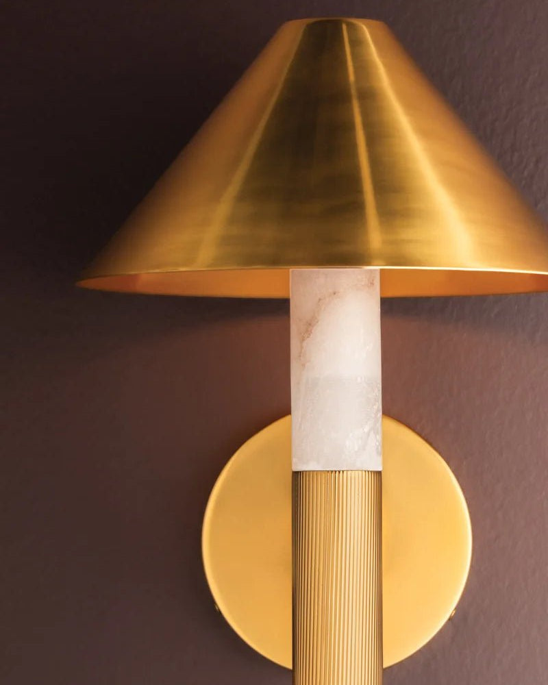 ALTONA Wall Sconce - Marble Lotus - ALTONA Wall Sconce