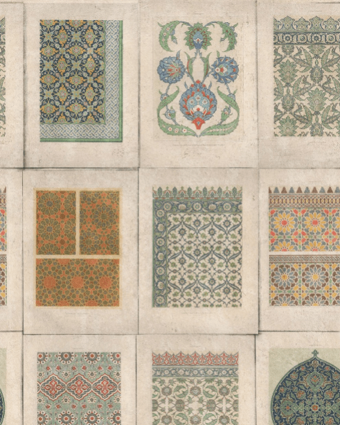 ARABESQUE Wallpaper - Marble Lotus - ARABESQUE Wallpaper