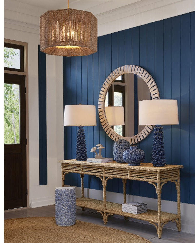 Arvi Round Mirror - Marble Lotus - Order the Arvi Round Mirror