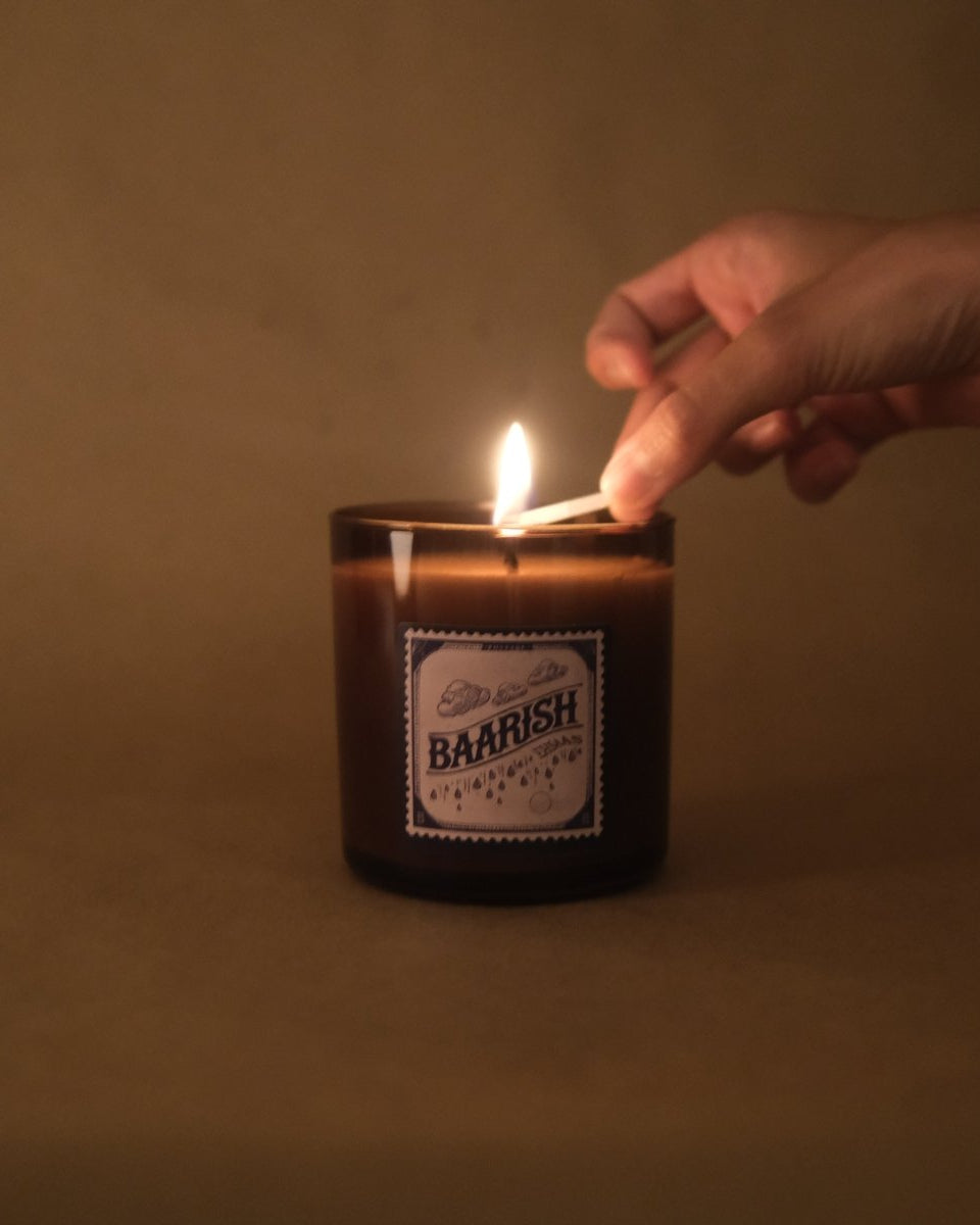 Baarish – Soy Wax Candle - Marble Lotus - Baarish – Soy Wax Candle