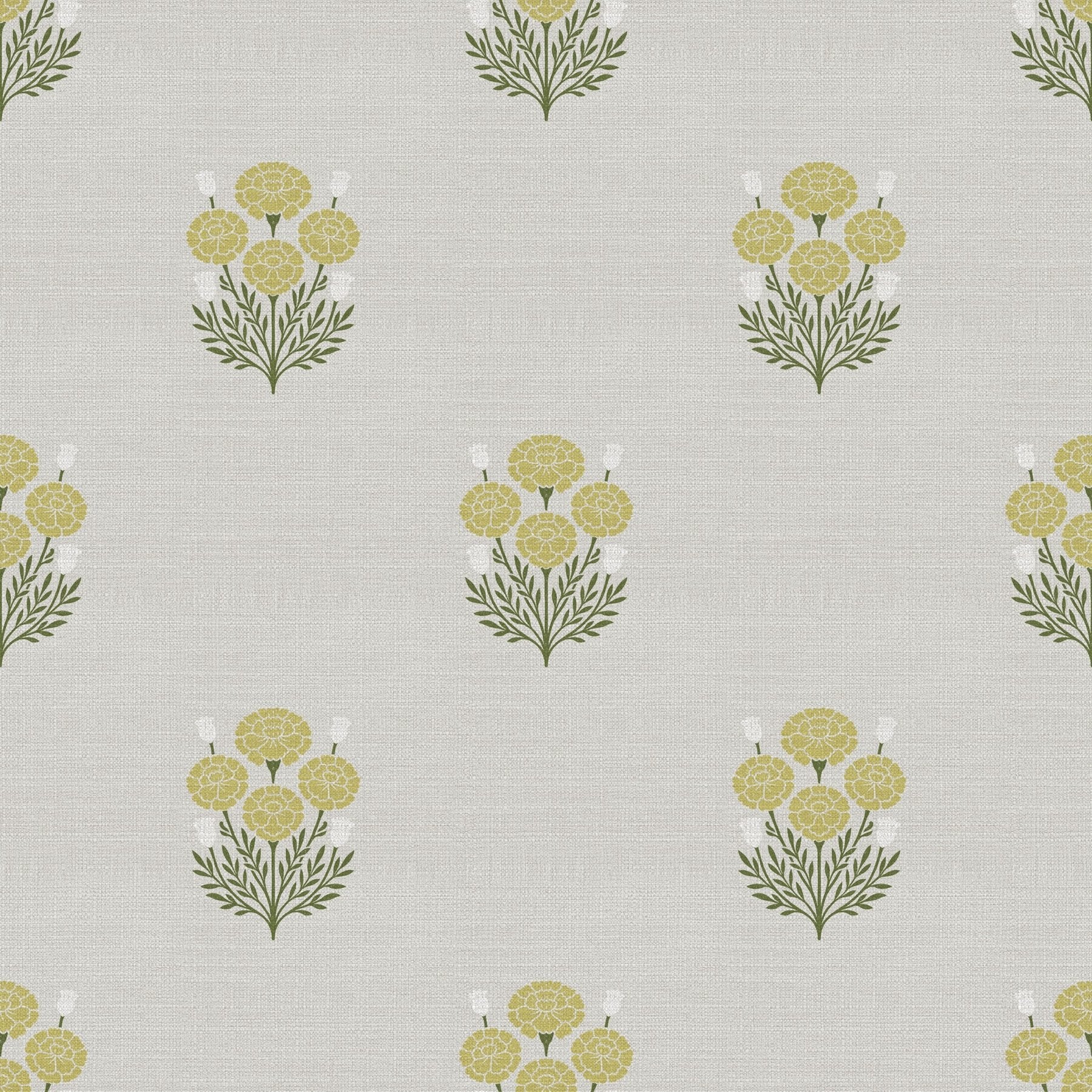 Bagru Block Print – Grey - Marble Lotus - Bagru Block Print – Grey