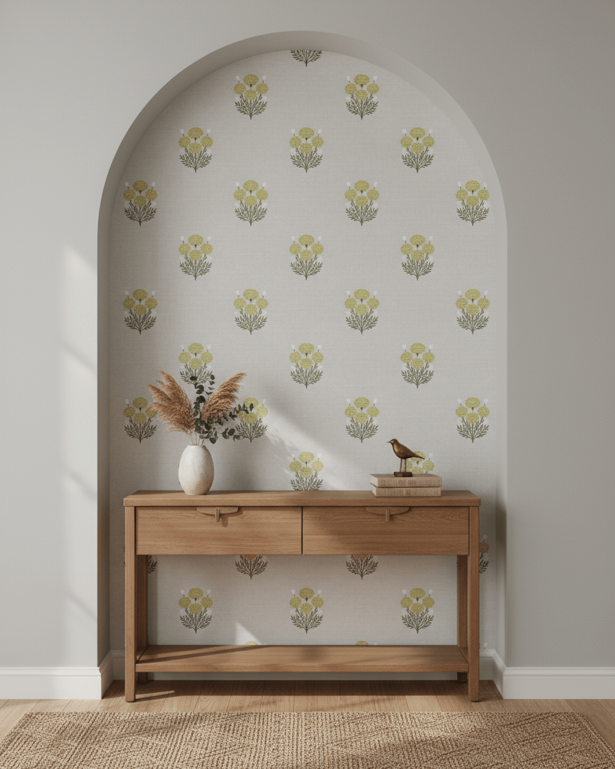 Bagru Block Print – Grey - Marble Lotus - Bagru Block Print – Grey