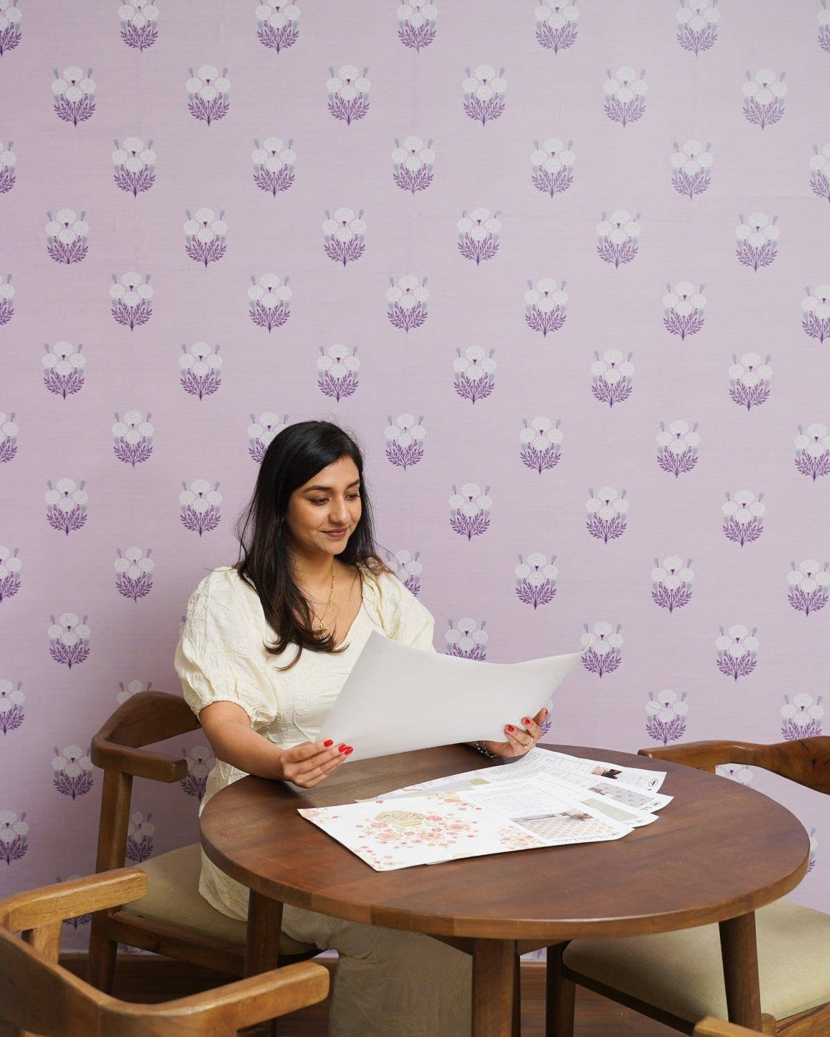 Bagru Block Print – Lilac - Marble Lotus - Bagru Block Print – Lilac