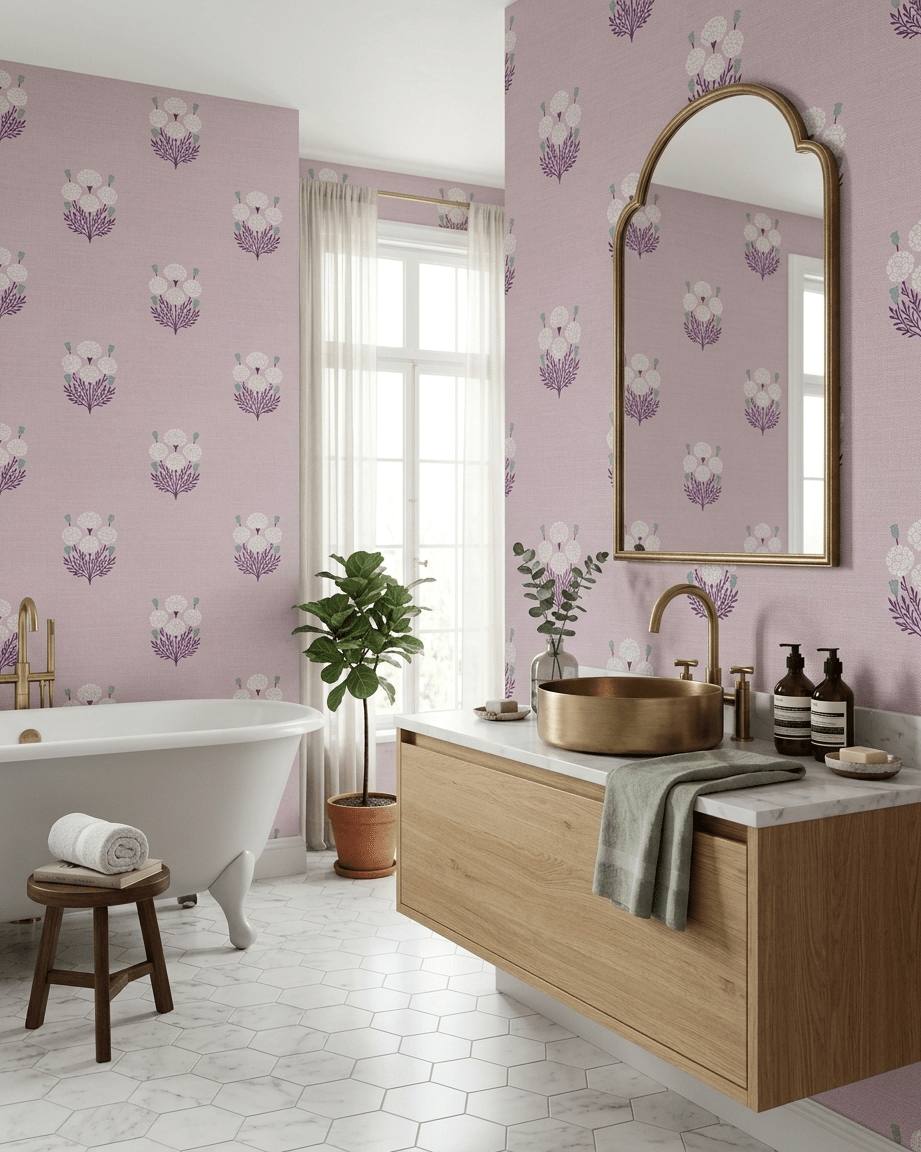 Bagru Block Print – Lilac - Marble Lotus - Bagru Block Print – Lilac