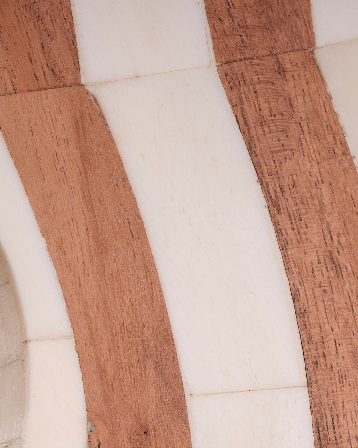 Bardot 60" Wood & Buffalo Bone Arch Wall Mirror - Marble Lotus - Bardot 60" Wood & Buffalo Bone Arch Wall Mirror