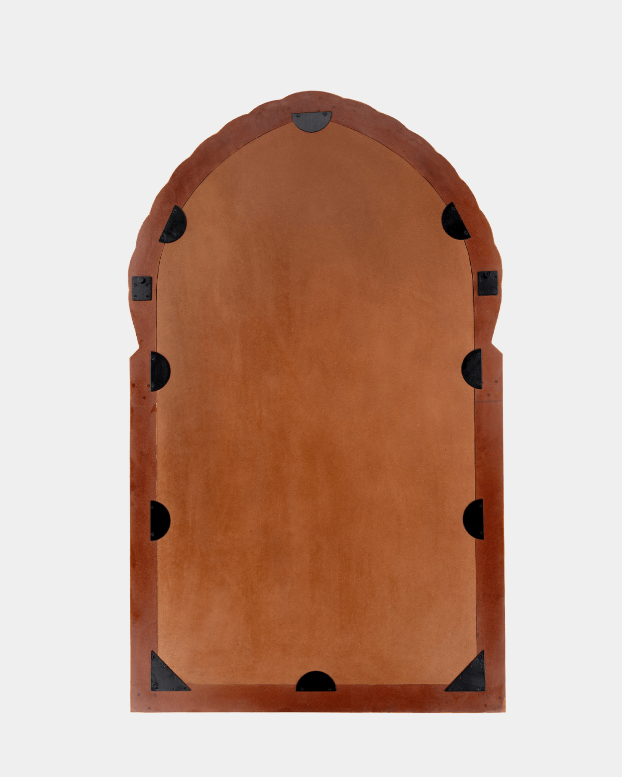 Bardot 60" Wood & Buffalo Bone Arch Wall Mirror - Marble Lotus - Bardot 60" Wood & Buffalo Bone Arch Wall Mirror