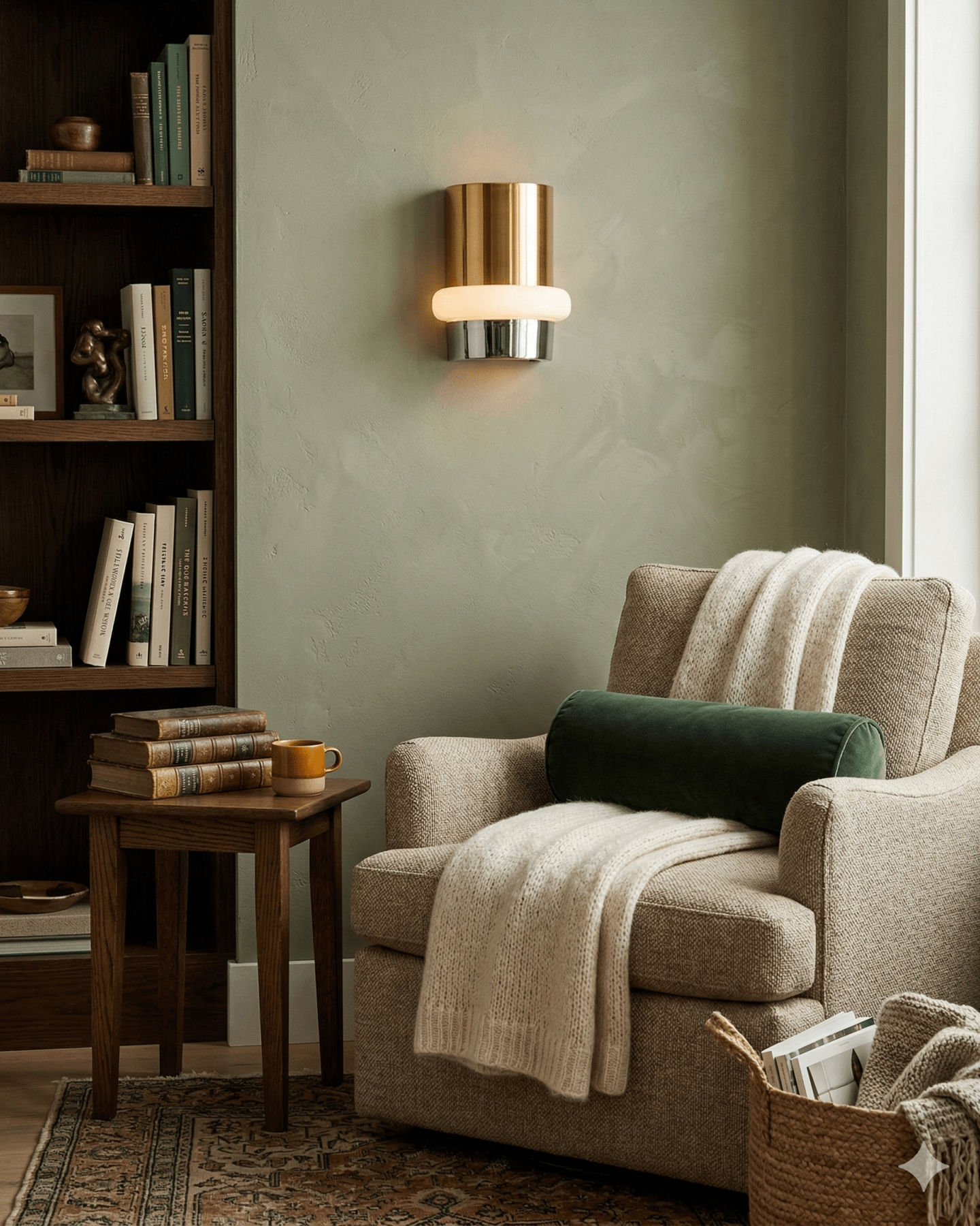 Beckenham Wall Sconce - Marble Lotus - Beckenham Wall Sconce