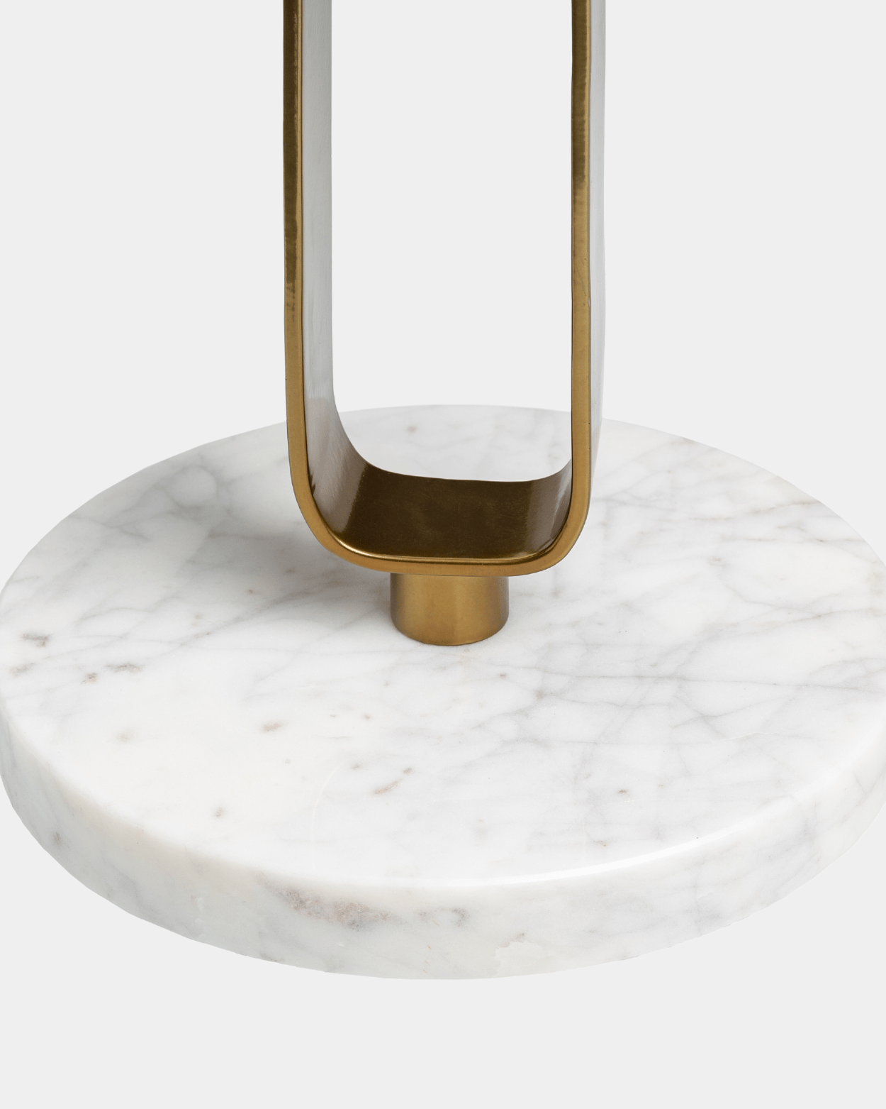Bendigo Metallic Brass Marble Table - Marble Lotus - Bendigo Metallic Brass Marble Table | Marble Top Side Table | Brass Body End Table