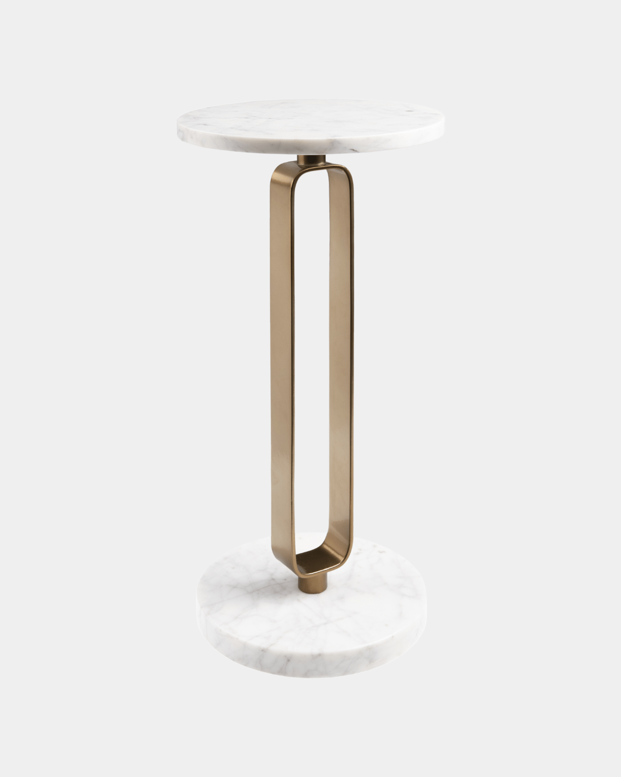 Bendigo Metallic Brass Marble Table - Marble Lotus - Bendigo Metallic Brass Marble Table | Marble Top Side Table | Brass Body End Table