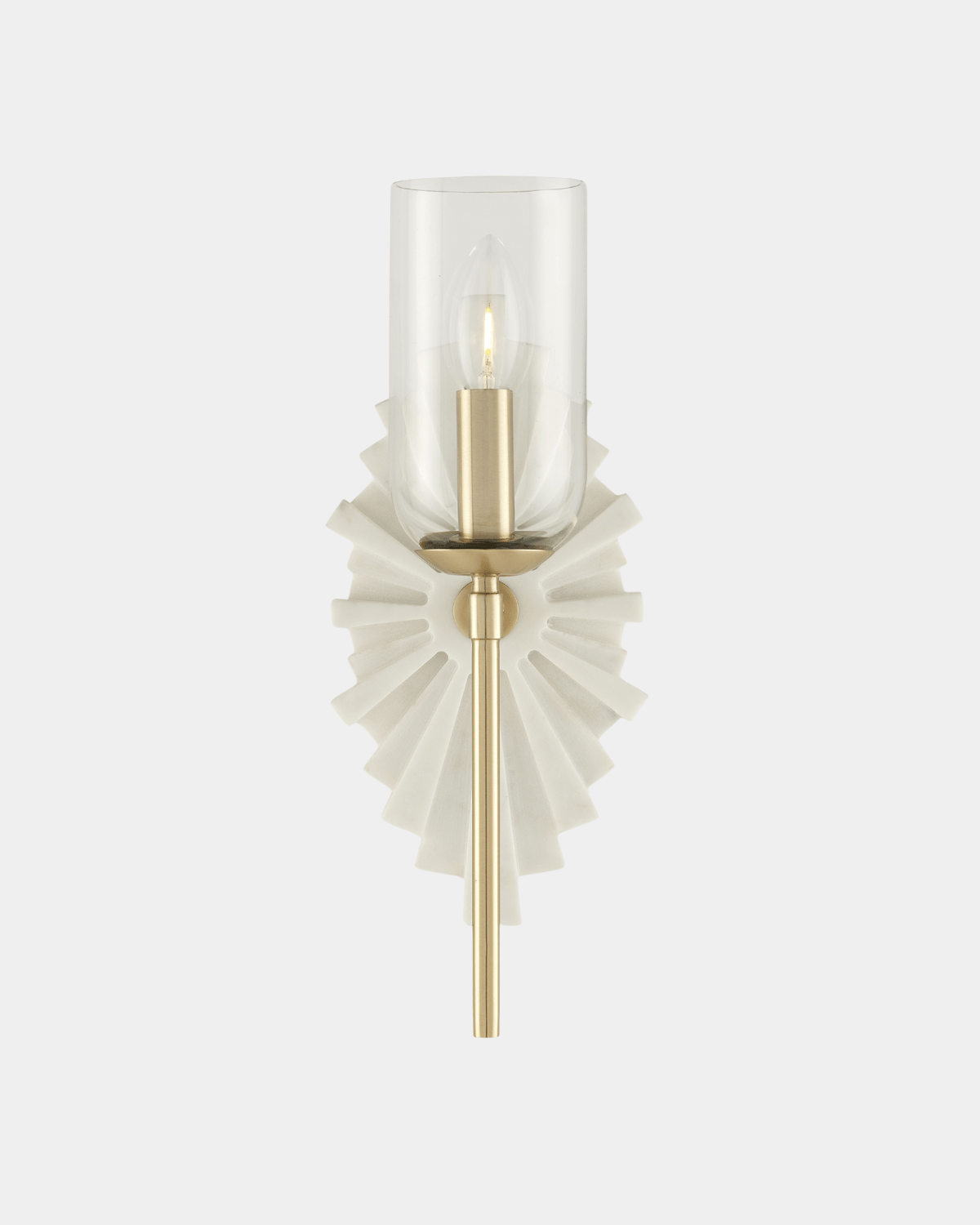 Benthos White Wall Sconce - Marble Lotus - Shop Benthos White Wall Sconce