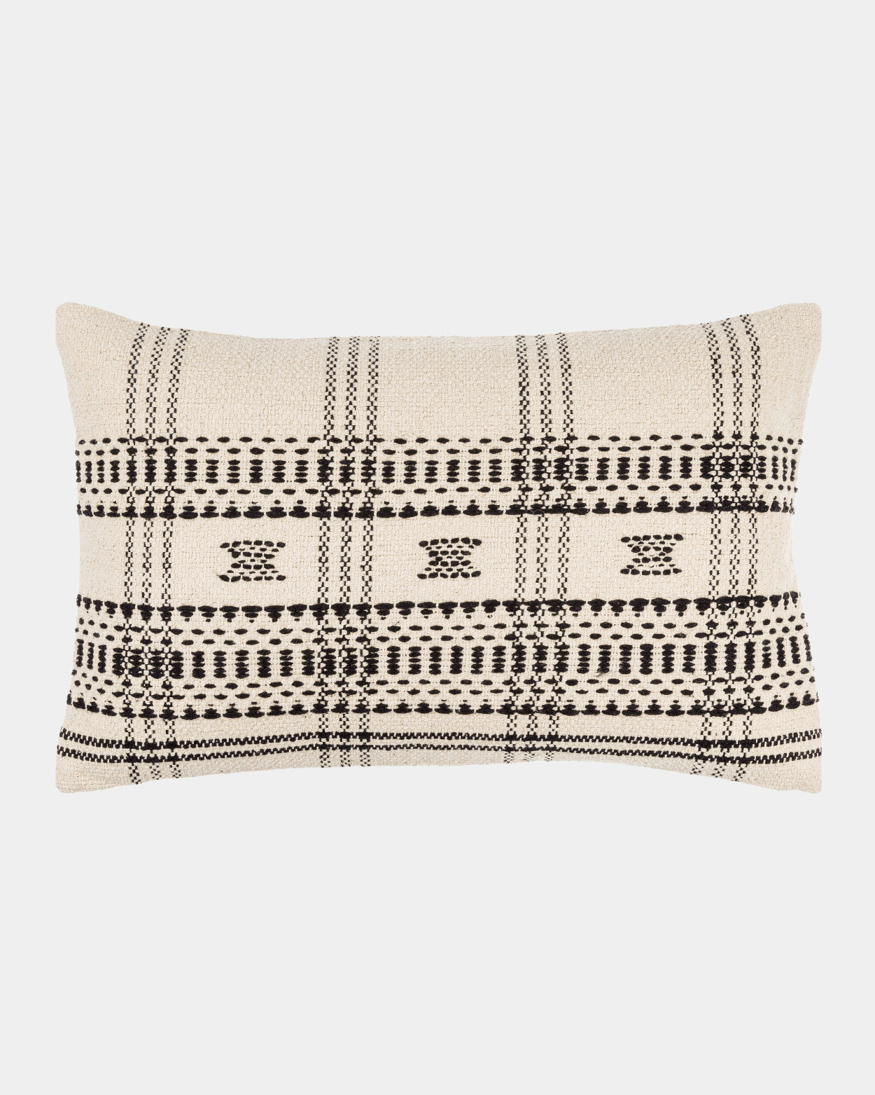 Bhujodi Checkered Wool Blend Pillow - Marble Lotus - Shop Bhujodi Checkered Wool Blend Pillows | Marble Lotus