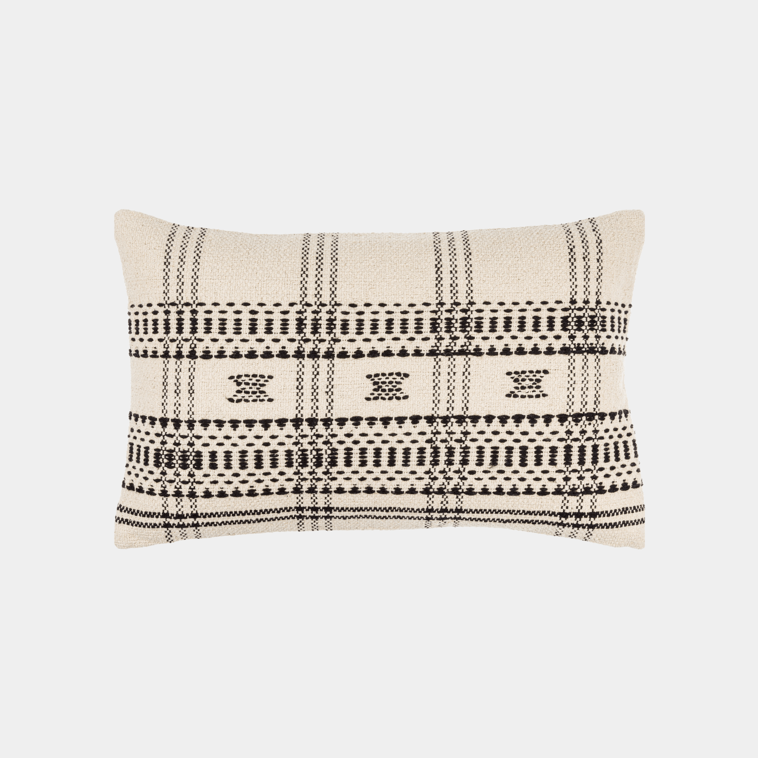 Bhujodi Checkered Wool Blend Pillow - Marble Lotus - Shop Bhujodi Checkered Wool Blend Pillows | Marble Lotus
