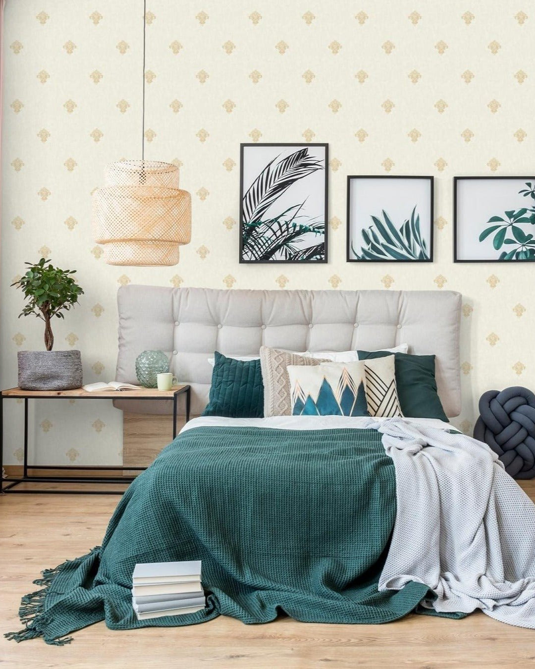 Block Print Wallpaper - Marble Lotus - Decorate your home with timeless elegance using Jamewar Wallpaper. Shop Marble Lotus for traditional and sophisticated designs!