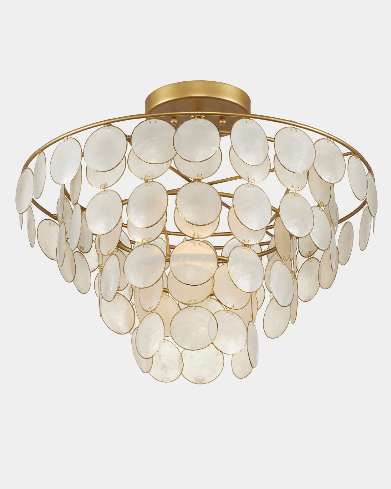 Bon Vivant Small Semi - Flush Mount - Marble Lotus - Shop Bon Vivant Small Semi Flush Mount Light | Marble Lotus