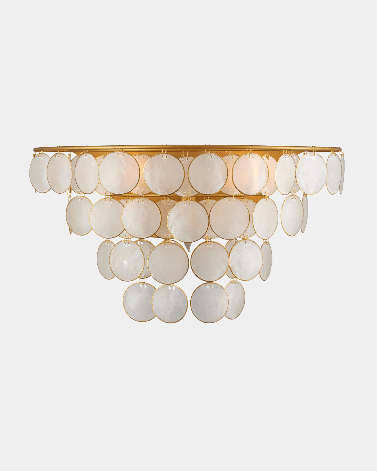 Bon Vivant Wall Sconce - Marble Lotus - Decorative Metal Edge Bon Vivant Wall Sconce