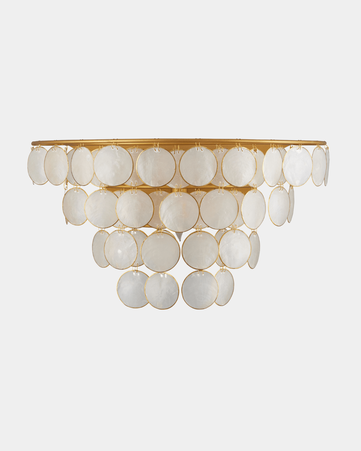 Bon Vivant Wall Sconce - Marble Lotus - Decorative Metal Edge Bon Vivant Wall Sconce from Marble Lotus