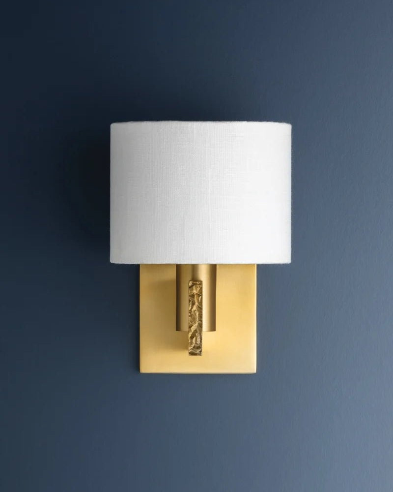 BRAMPTON WALL SCONCE - Marble Lotus - BRAMPTON WALL SCONCE