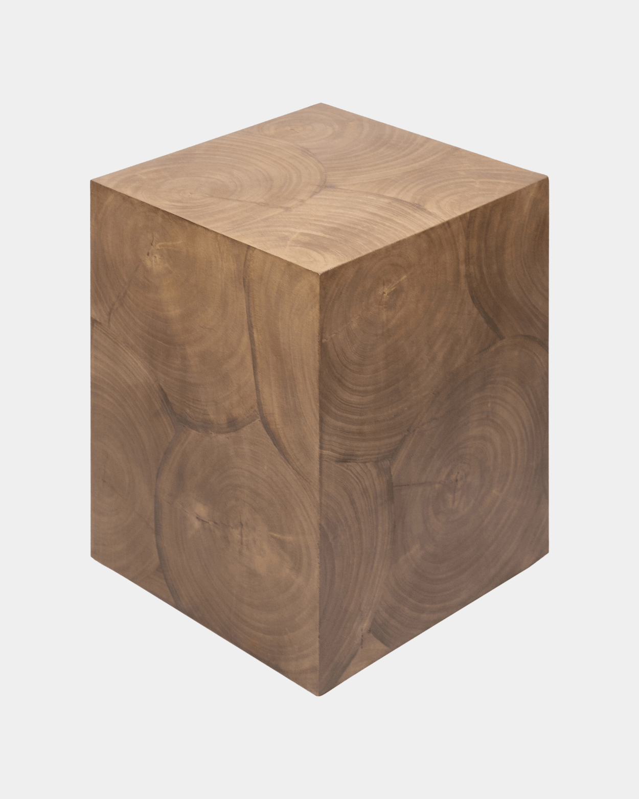 Brax Artisan Side Table - Marble Lotus - Brax Artisan Side Table | Wood End Table | Natural Side Table