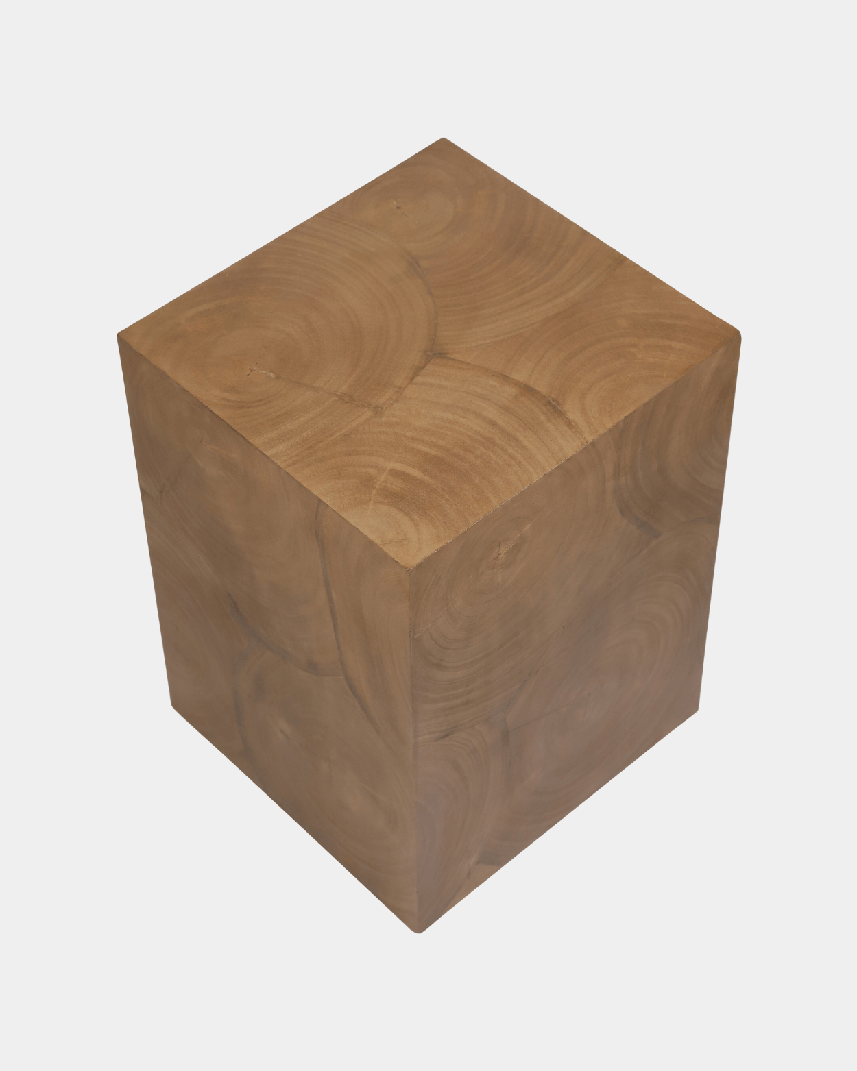 Brax Artisan Side Table - Marble Lotus - Brax Artisan Side Table | Wood End Table | Natural Side Table