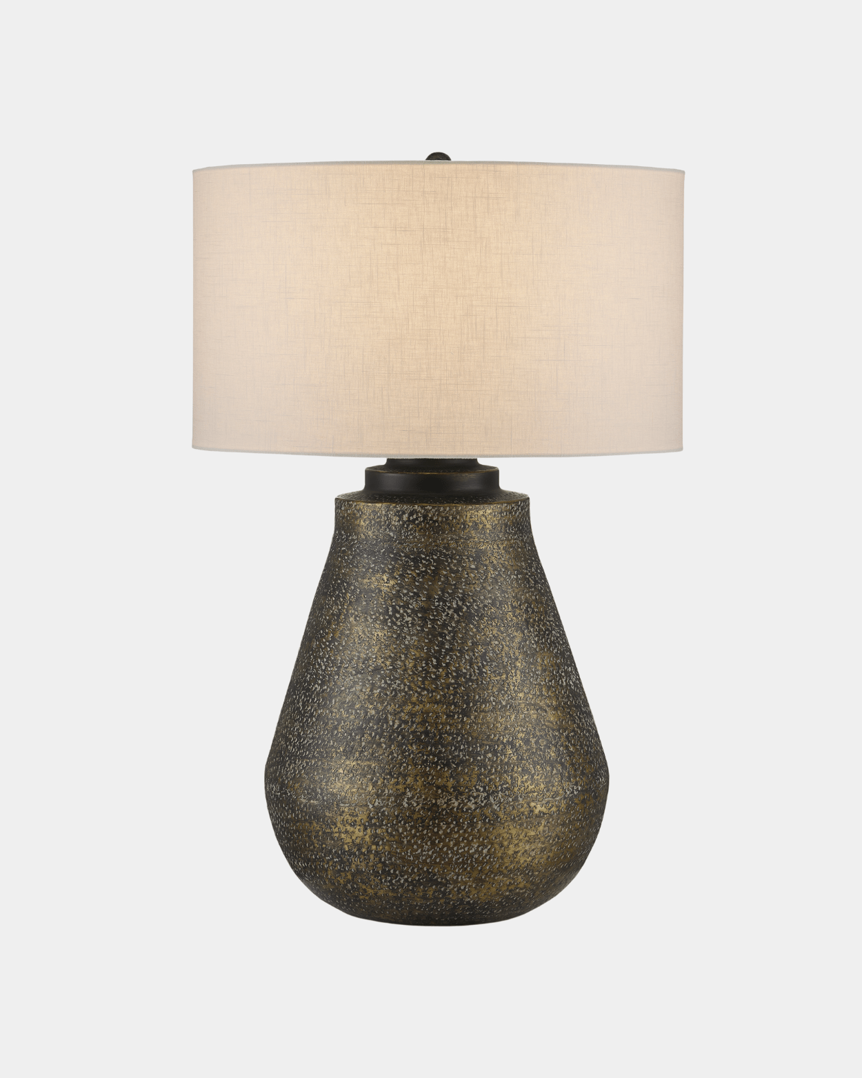 Brigadier Brass Table Lamp - Marble Lotus - Brigadier Brass Table Lamp