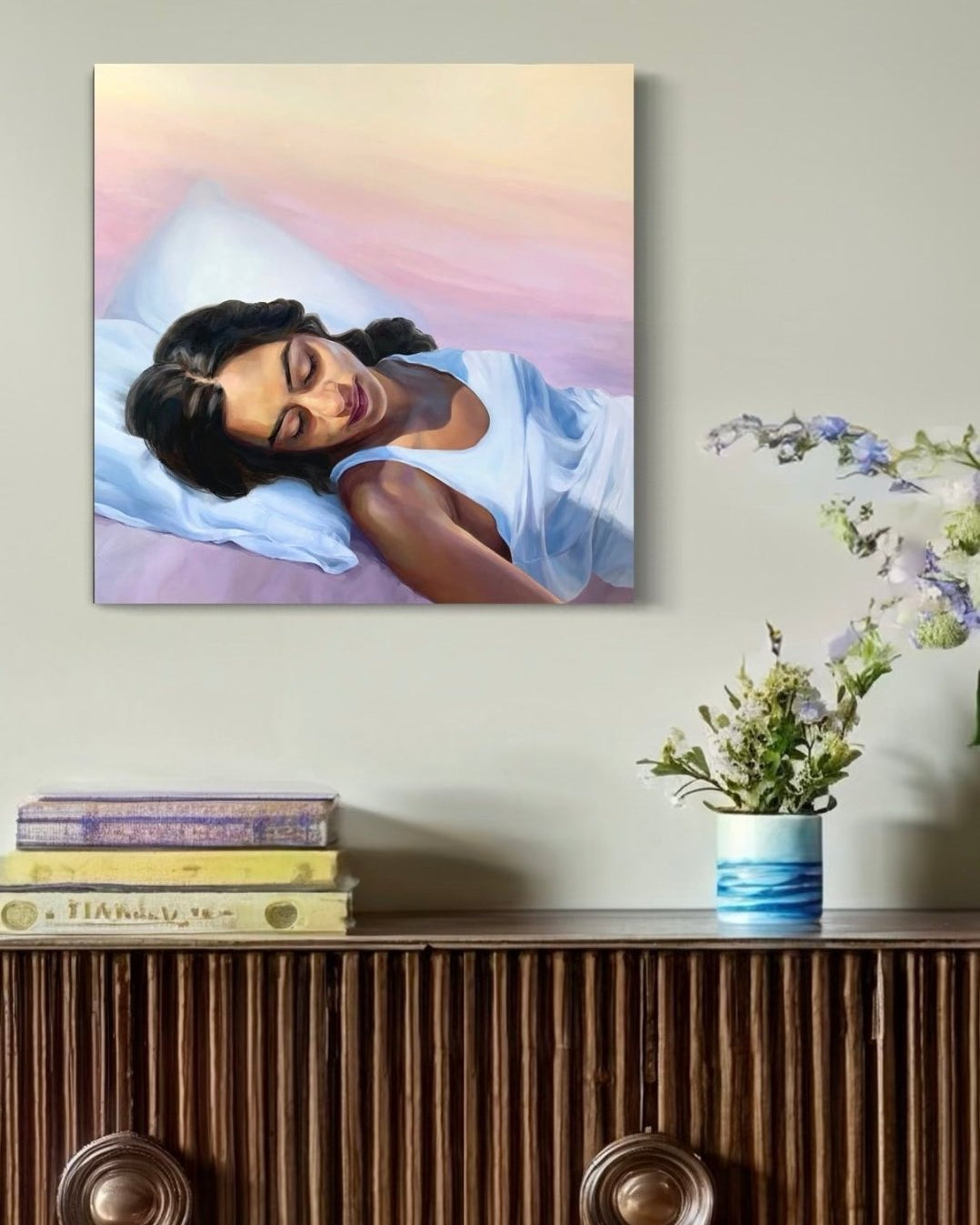 Brown Girl in Repose (Limited Edition Print of 50) - Marble Lotus - Shop Brown Girl in Repose Limited Edition Painting | Marble Lotus