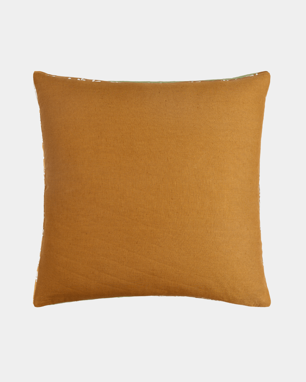 Camel Linen Embroidered Pillow - Marble Lotus - Buy the Camel Linen Embroidered Pillow at Marble Lotus