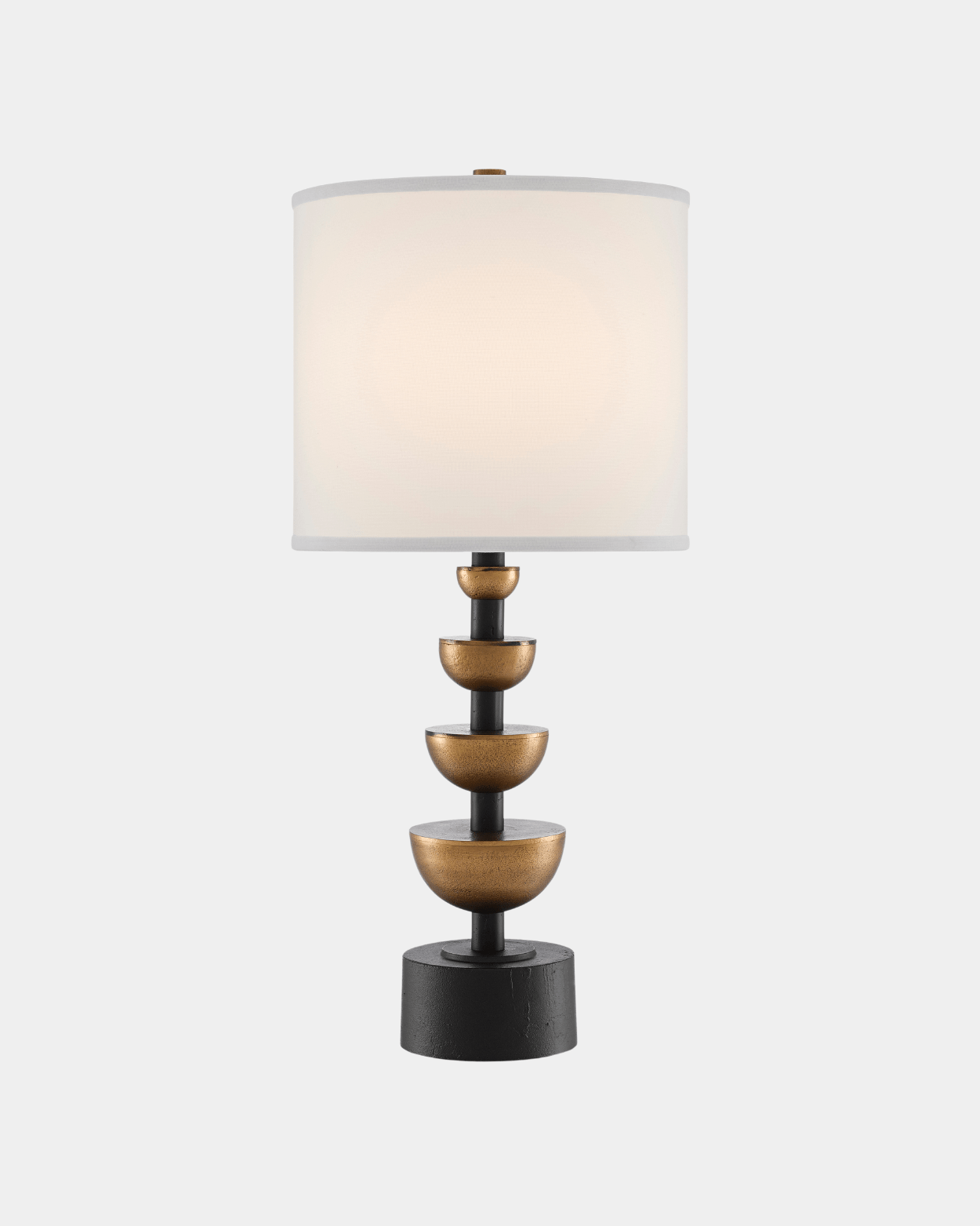 Chastain Table Lamp - Marble Lotus - Elegant Marble and Brass Chastain Table Lamp