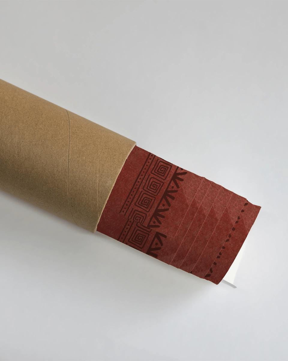 Chitra Indian Warli Painting Frameless Wall Art Digital Print Poster 36 x 48 inches - Marble Lotus - Chitra Indian Warli Painting Wall Art Digital Print Poster 36 x 48 inches Wall Art