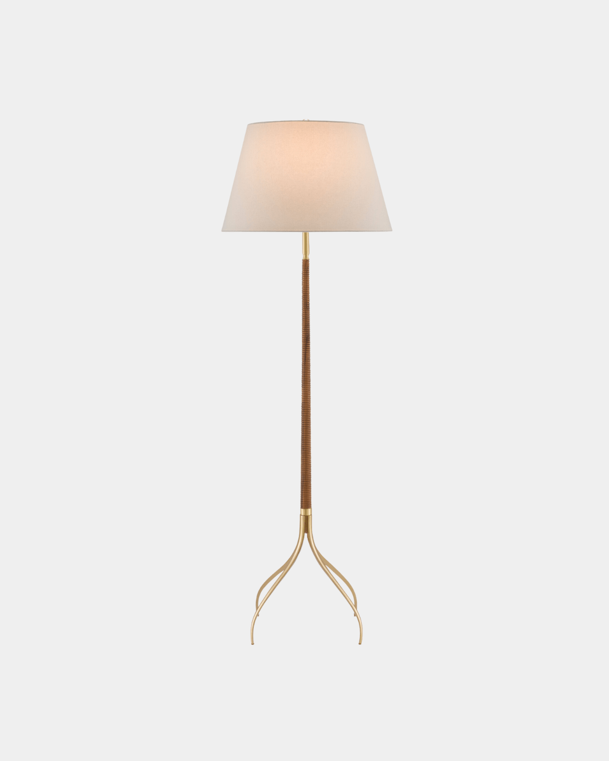 Circus Brass Floor Lamp - Marble Lotus - Modern Circus Brass Floor Lamp