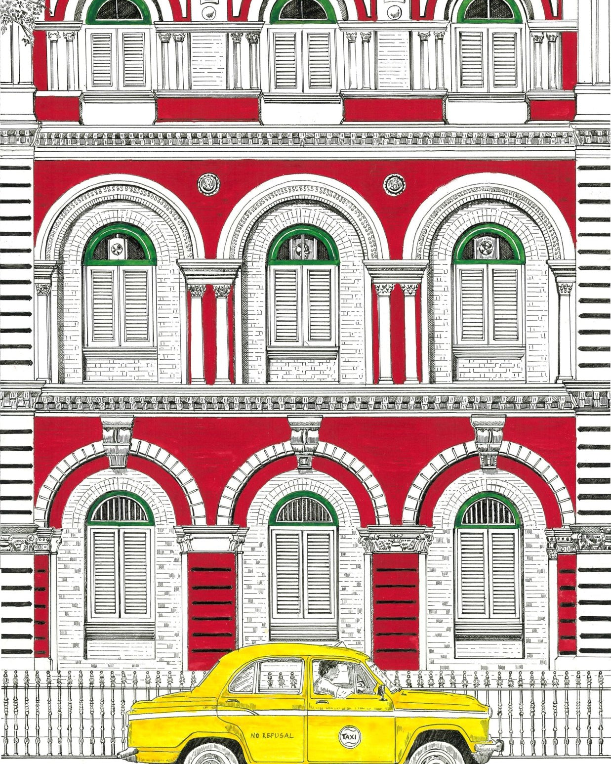 City of Joy Taxi - Marble Lotus - City of Joy Taxi