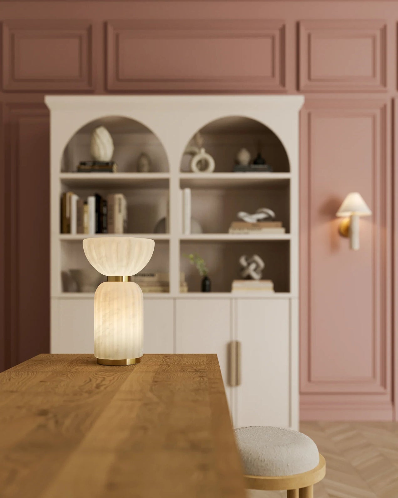 CLOVER Wall Sconce - Marble Lotus - CLOVER Wall Sconce