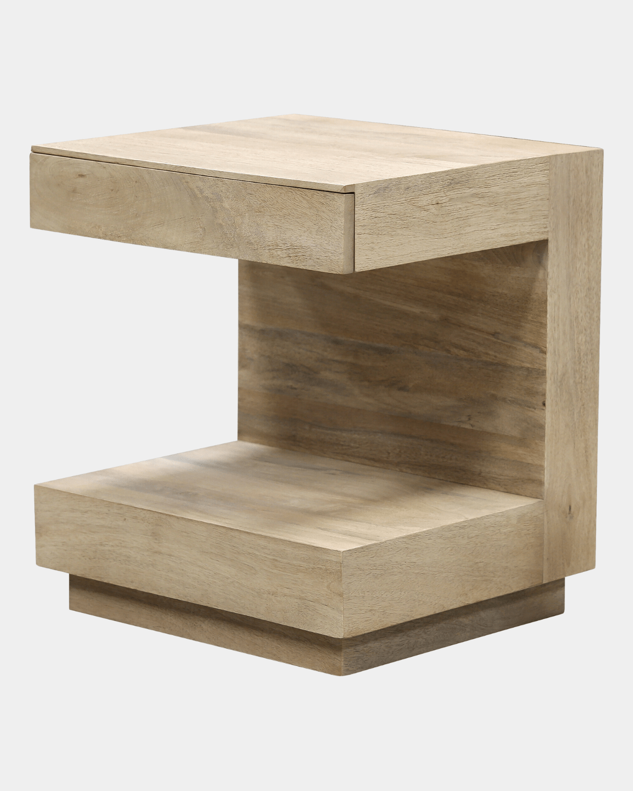 Coburn Mango Wood Side Table - Marble Lotus - Coburn Mango Wood Side Table | Modern Side Table | Rectangular End Table